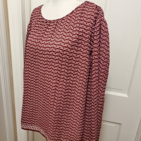 Max Studio Boxy Oversized Colorful Tunic with Flared Sleeves Size Large - Picture 5 of 8